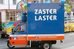 Zaster Laster auf dem Rummel